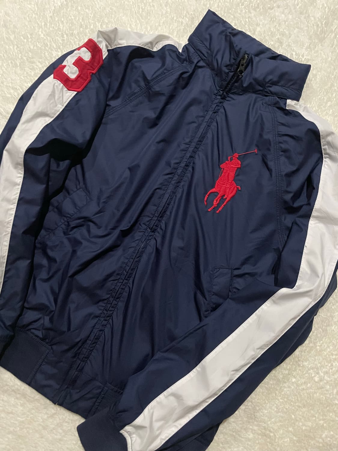 폴로 랄프로렌 레드 빅포니 트랙 자켓 네이비 #3 상품이미지4