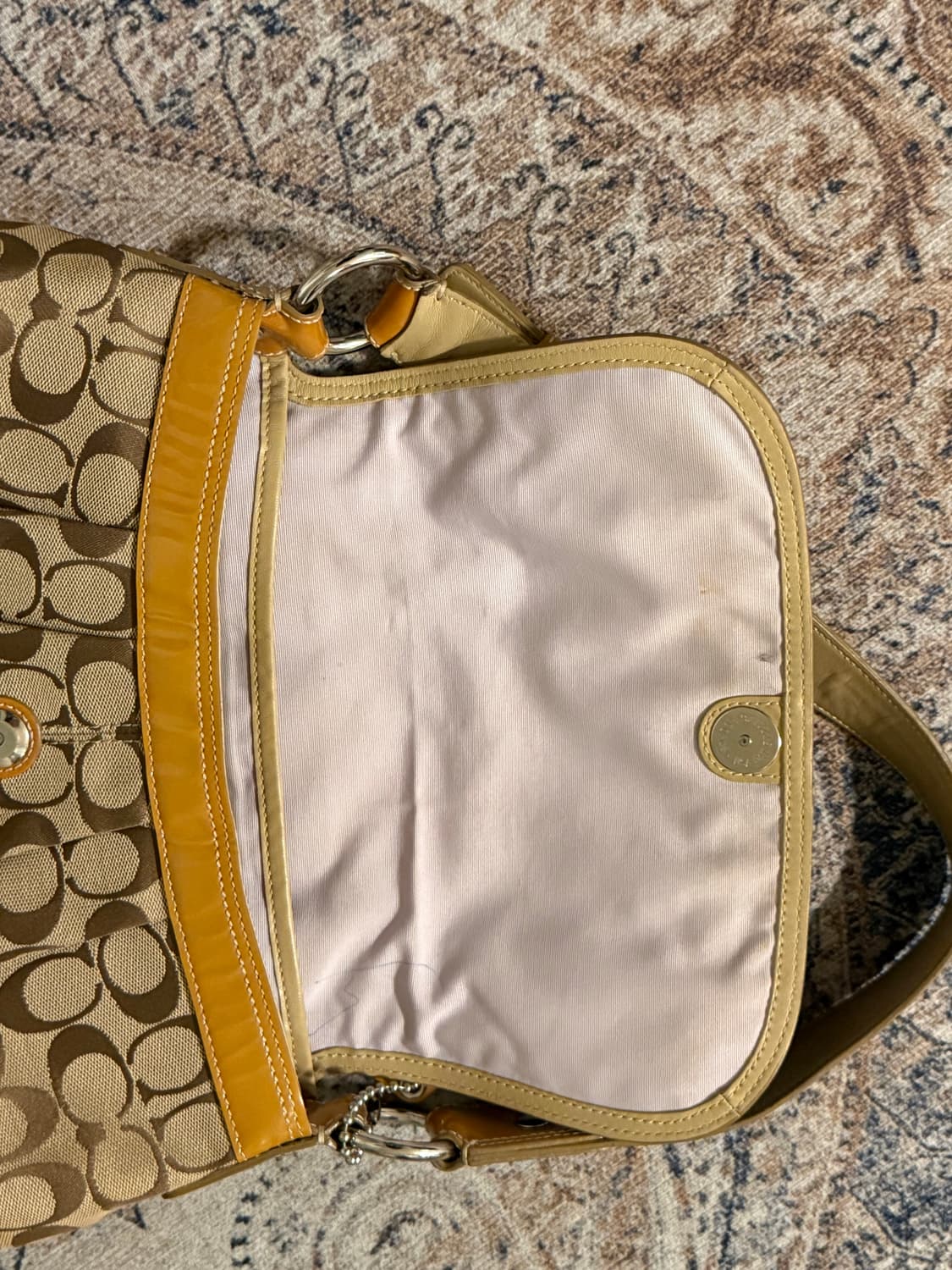 빈티지 코치 웨스턴 카멜 숄더백 상품이미지5