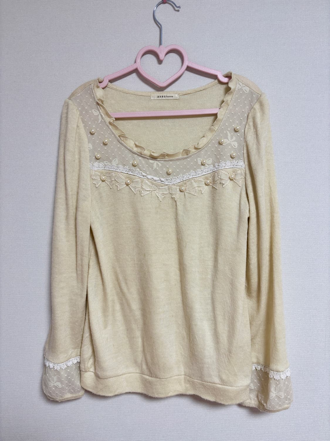 엑시즈팜 라떼갸루 히메갸루 로걀 니트 상품이미지1