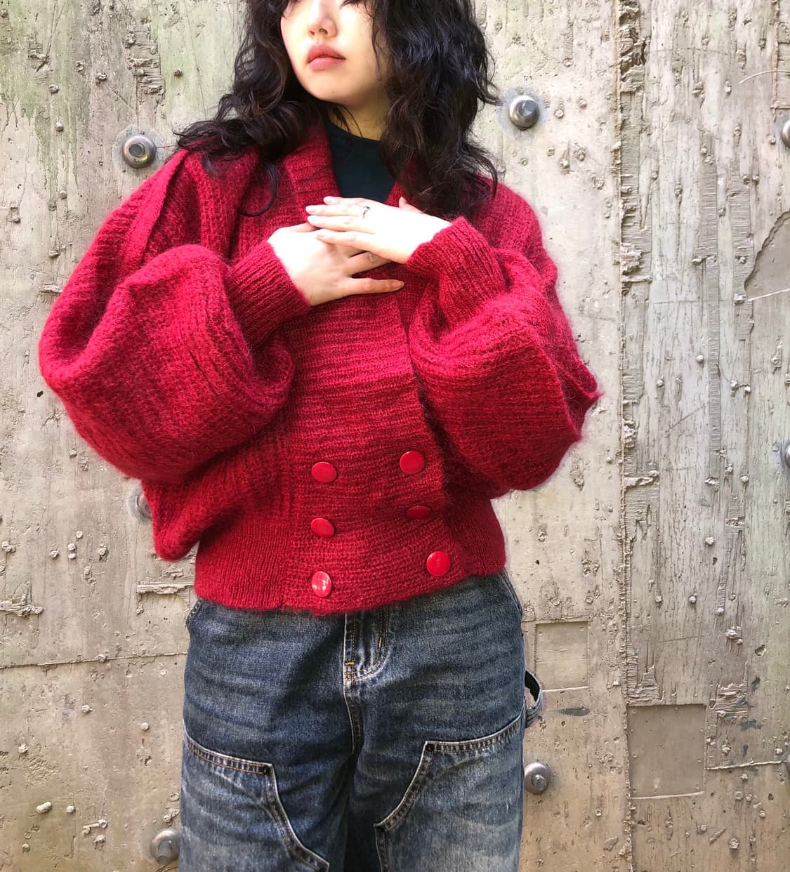 6-button wool cardigan 상품이미지3