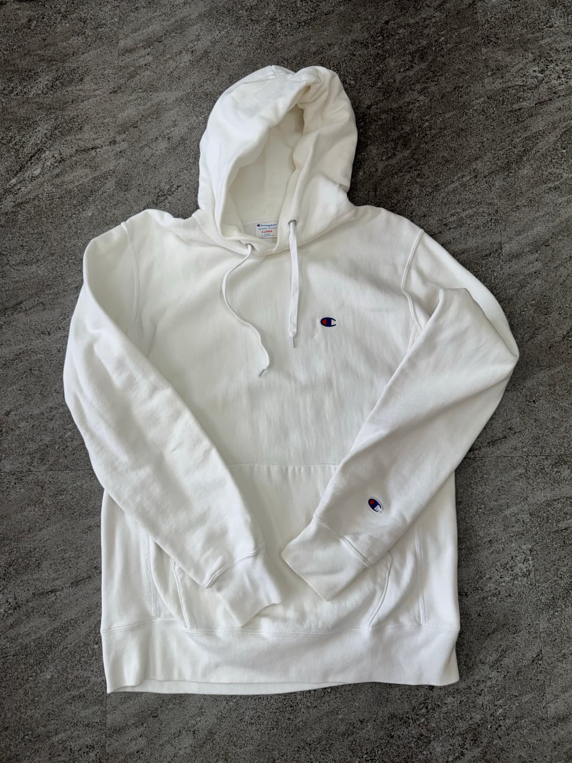 챔피온 후드티 XL 화이트 상품이미지1
