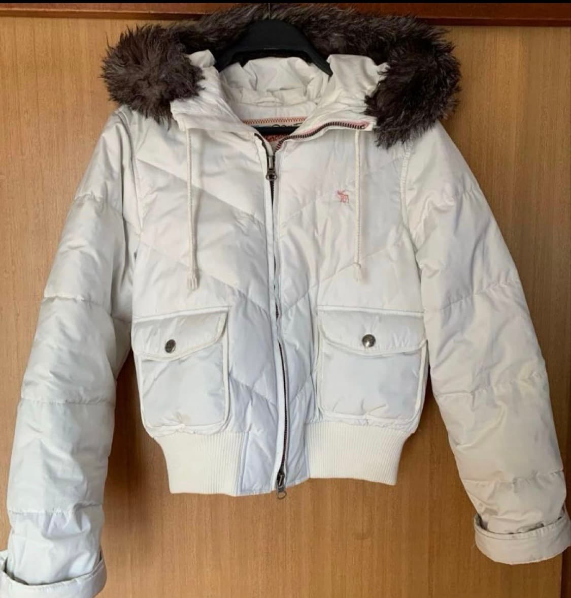 유일매물)아베크롬비 핑크순록 울프죠 퍼 패딩 상품이미지1