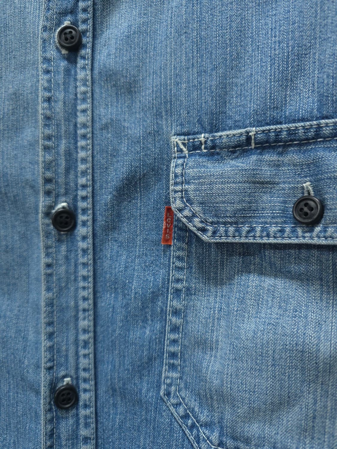 리바이스 데님 셔츠 재팬빈티지 스카이블루 100~105 상품이미지4