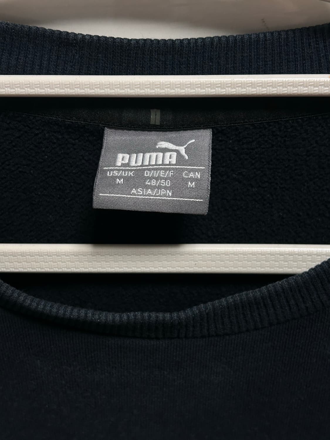 푸마 블랙 맨투맨 M / 실측 110 상품이미지2