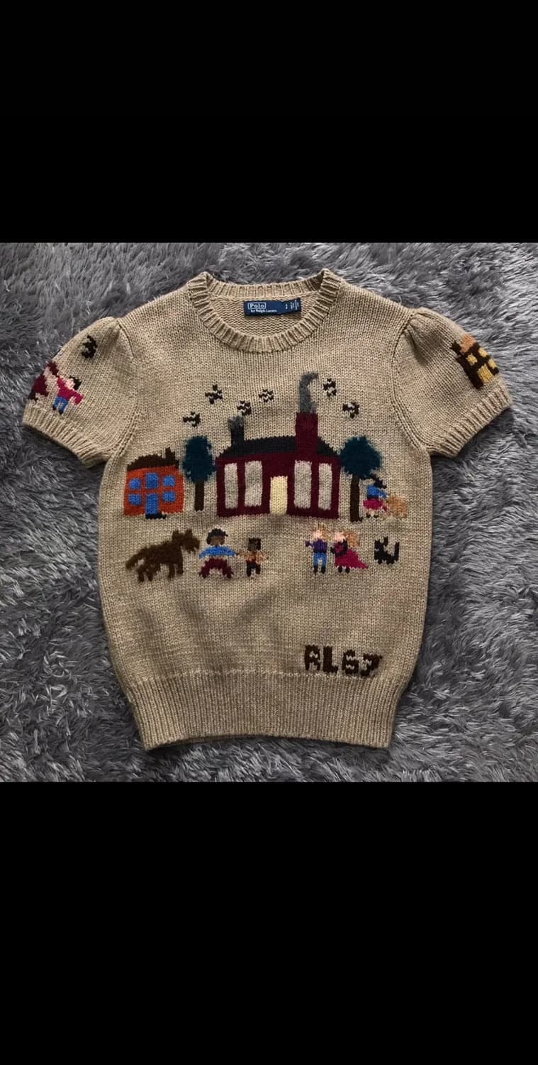 [[여성 S, A급]@ 폴로(POLO) 랄프 로렌 반팔 니트 상품이미지1