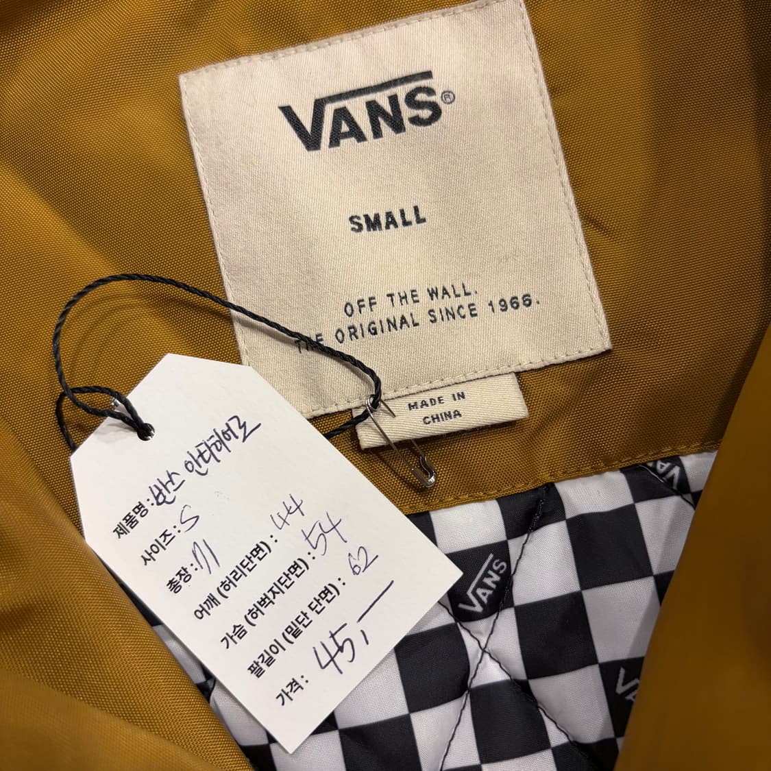 [S] 반스 x 안티히어로 코치 자켓 머스타드 C152 상품이미지4
