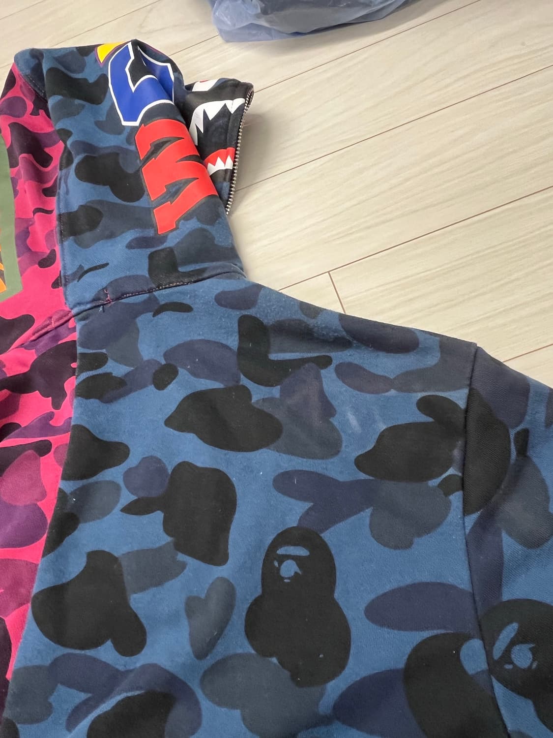 빈티지 베이프 후드집업 상품이미지7