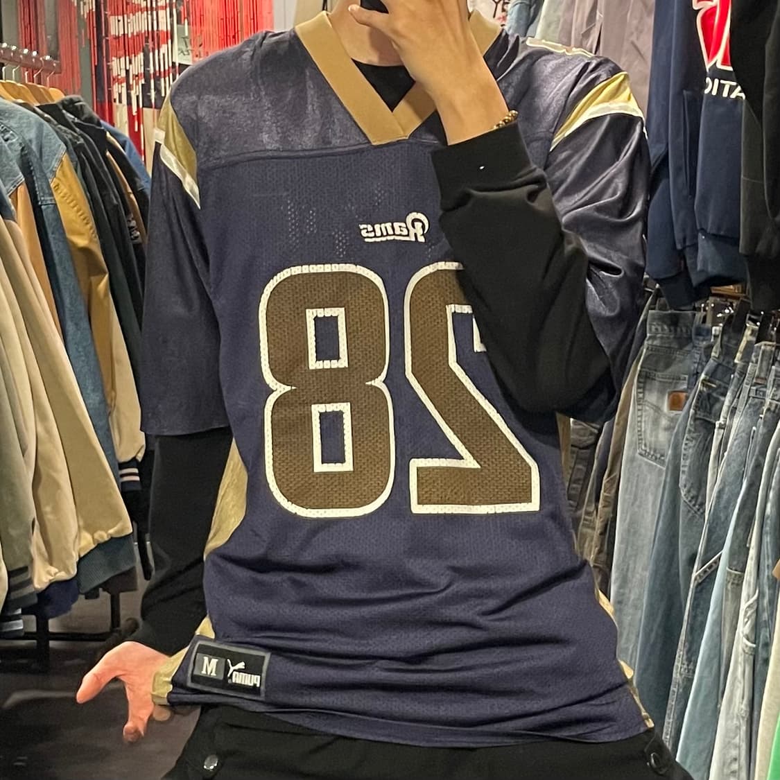 [IM] NFL X PUMA Rams No.28 FAULK 반팔져지 상품이미지2