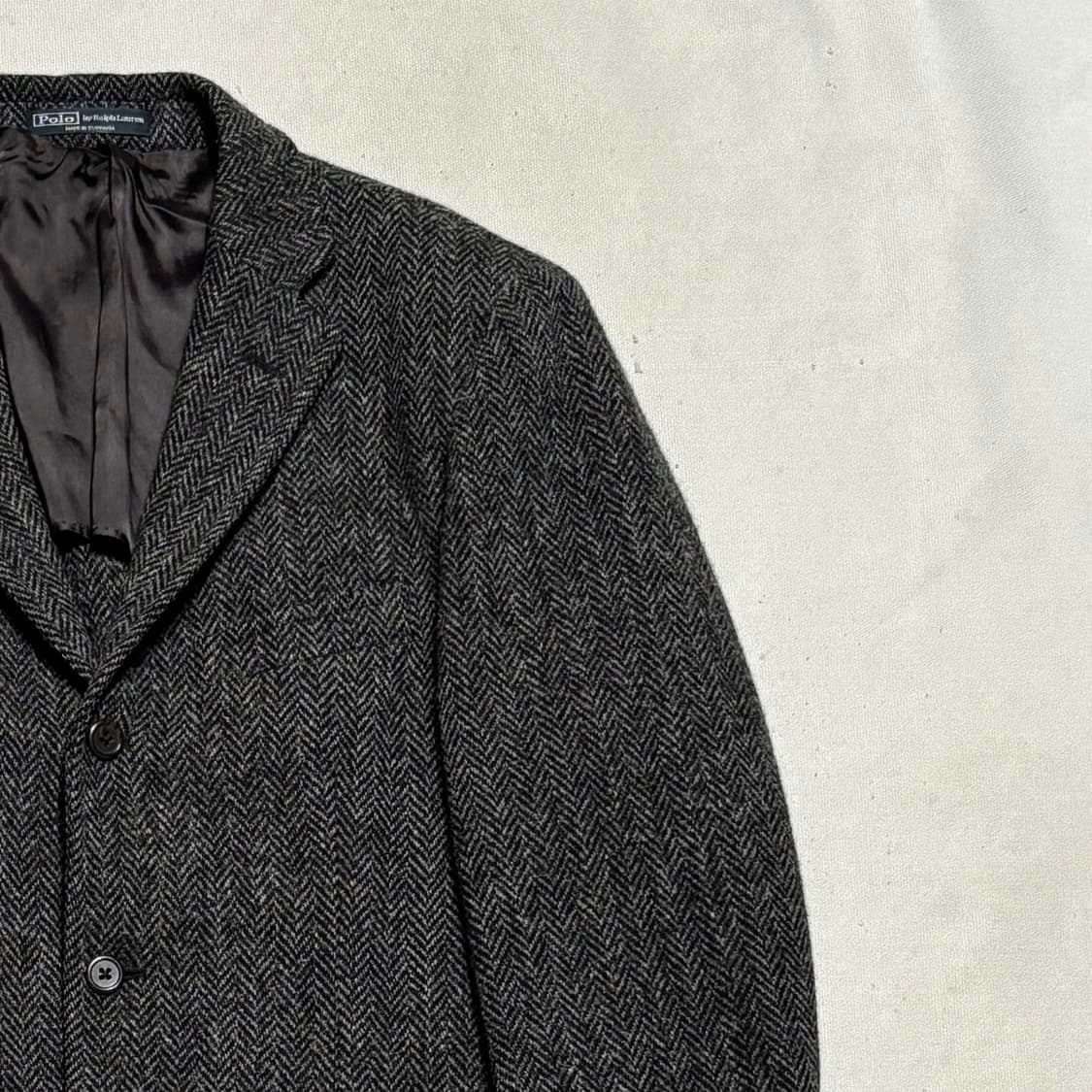 38R 폴로랄프로렌 버진 울 헤링본 블레이져 상품이미지1