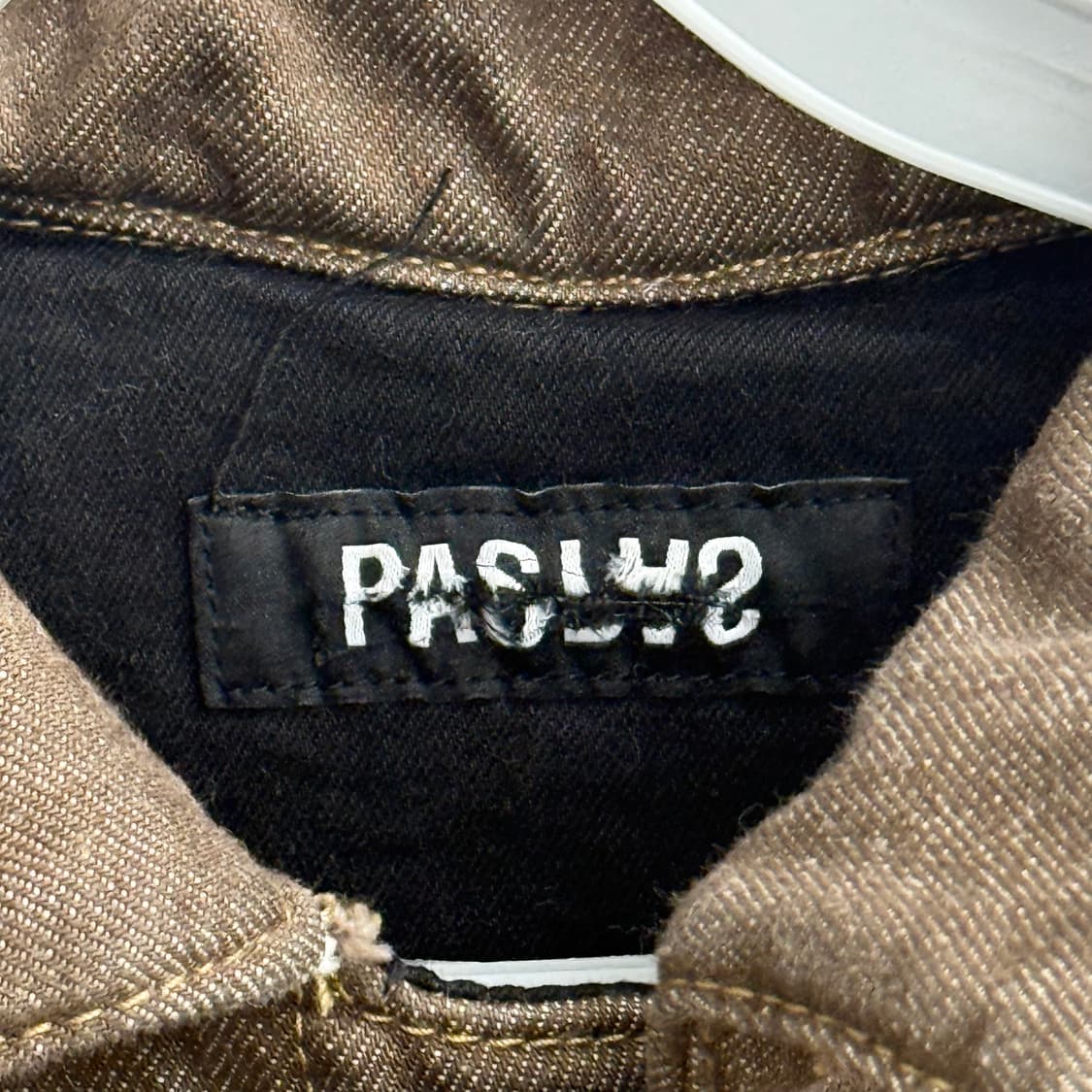 파스(ourpas) 패디드 데님 모카 자킷 상품이미지2