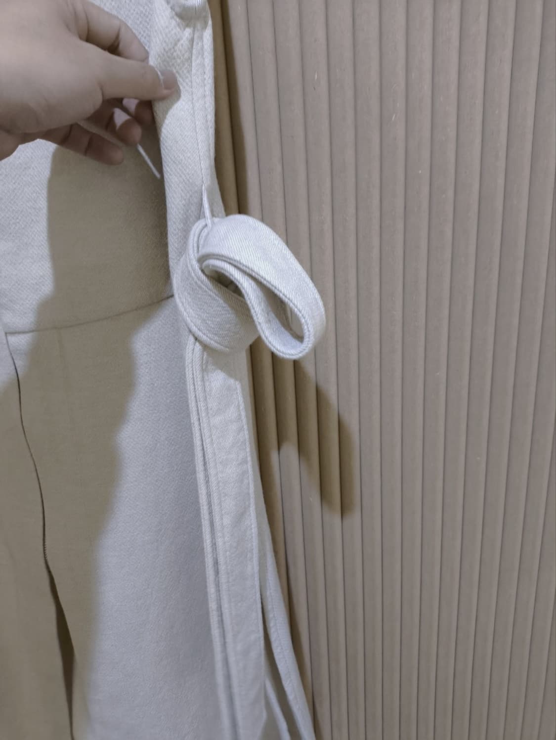 82 한섬 시스템 벨티드 베스트 양모 혼방 상품이미지3