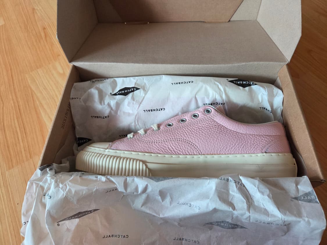 캐치볼 레더 스니커즈 새제품 상품이미지2