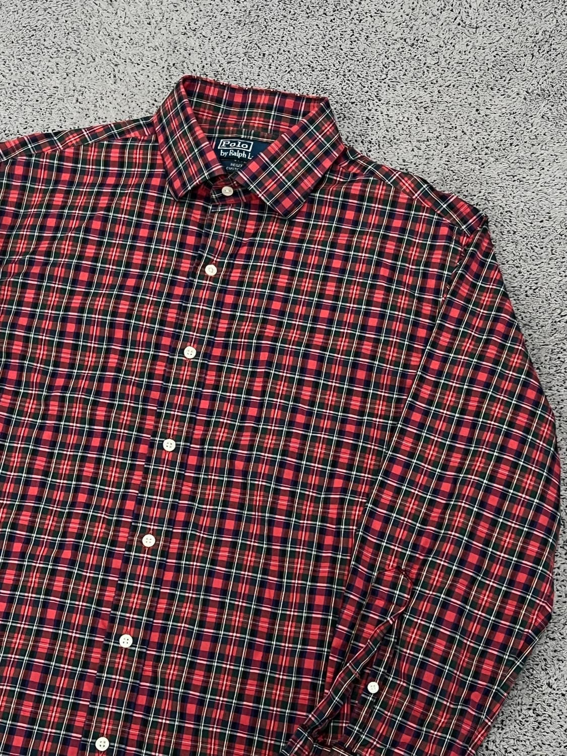 (16 1/2) 폴로 랄프로렌 리젠트 커스텀핏 체크 셔츠 상품이미지2