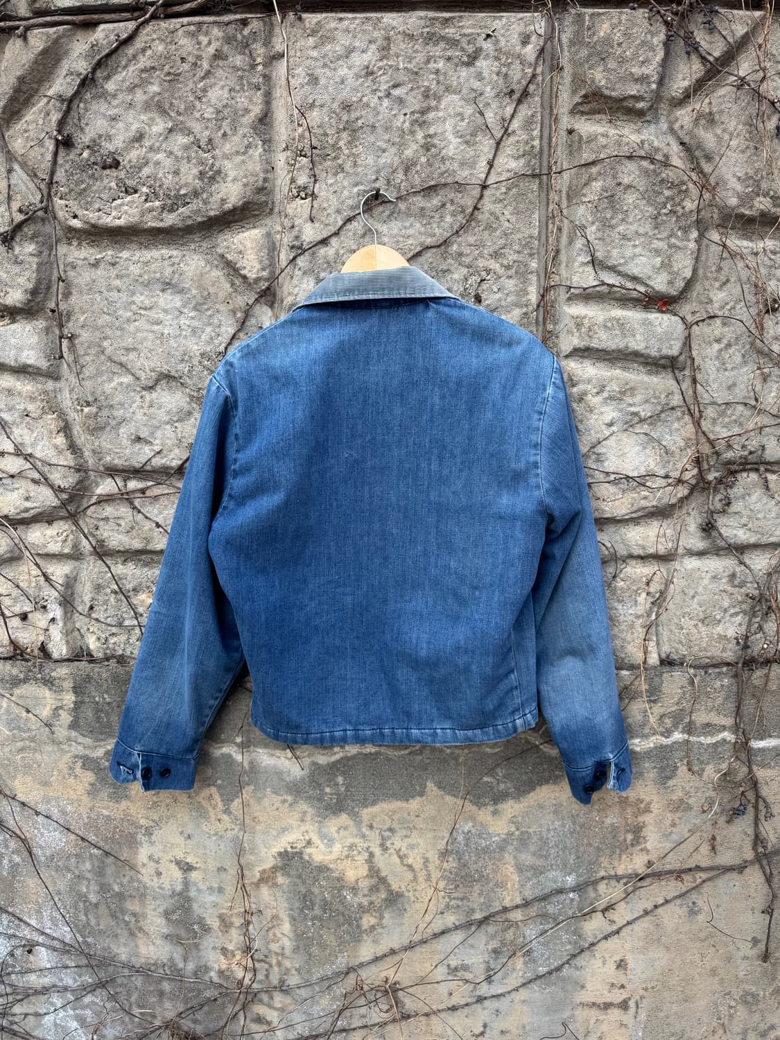 70s jc penney 빈티지 하드페이딩 코듀로이 데님 워크 자켓 상품이미지2