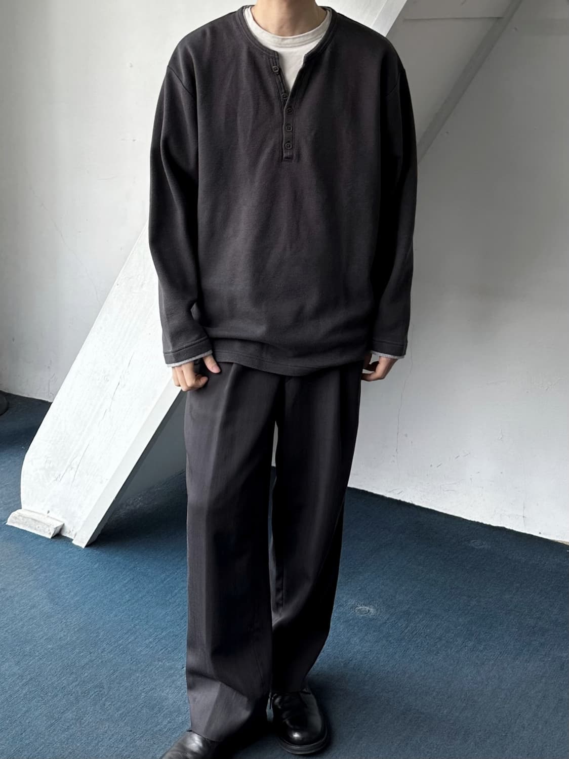 Fake layered design L/S top 상품이미지8