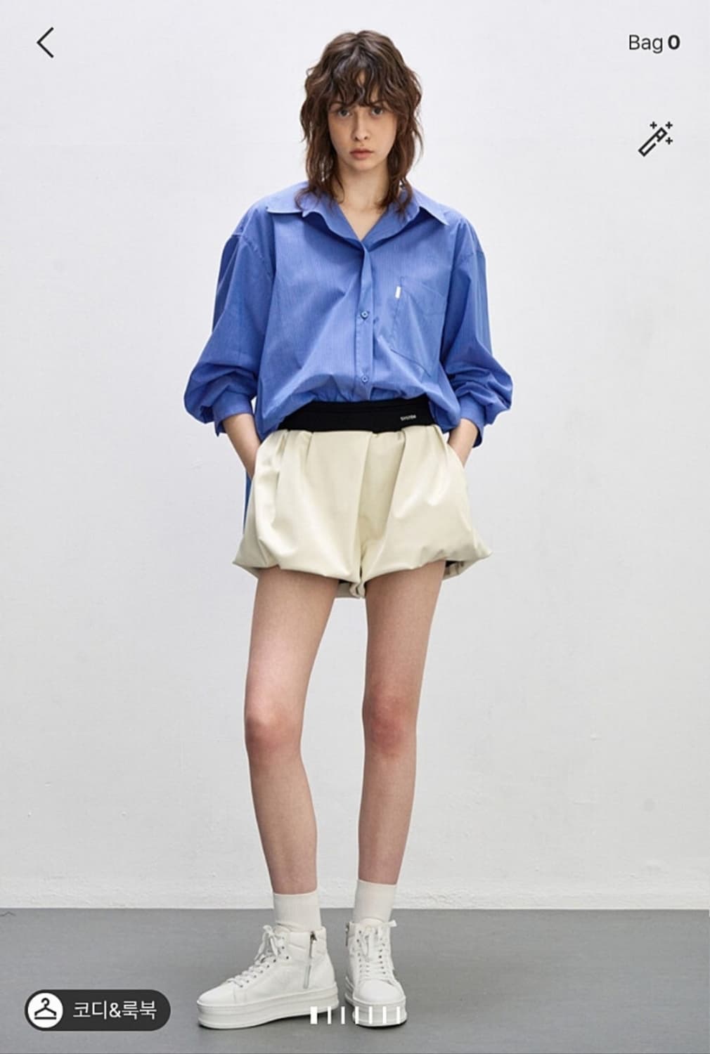 새 시스템 춘하추 루즈박시핏 스트라이프 남방블라우스 F 상품이미지1