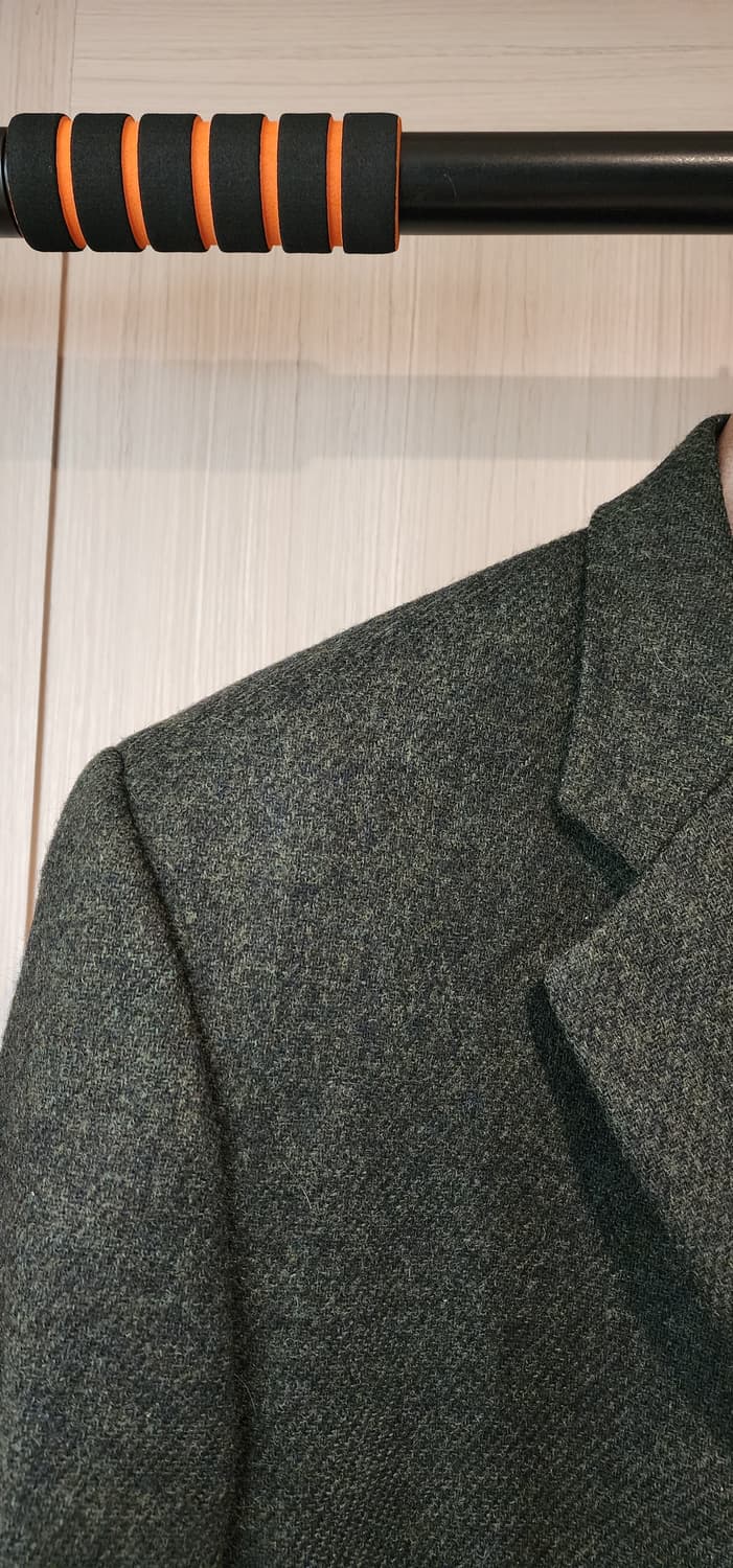 그린 컬러 모직자켓 3XL(내피 하자) 상품이미지3