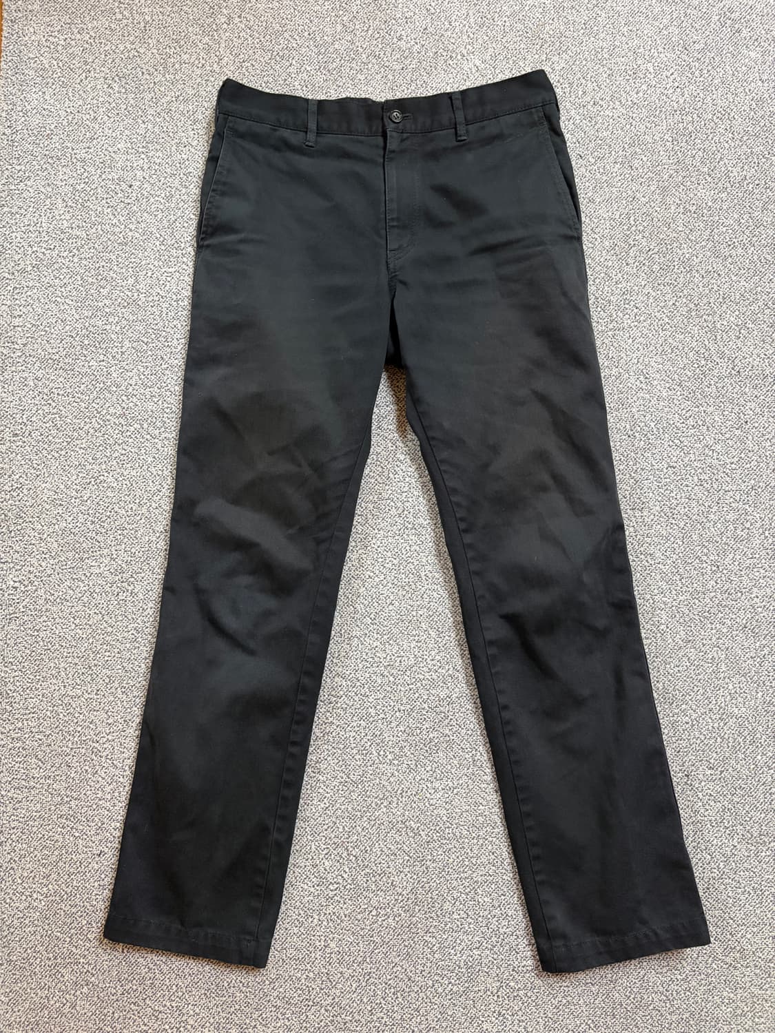 꼼데가르송 옴므 코튼 팬츠 블랙 상품이미지1