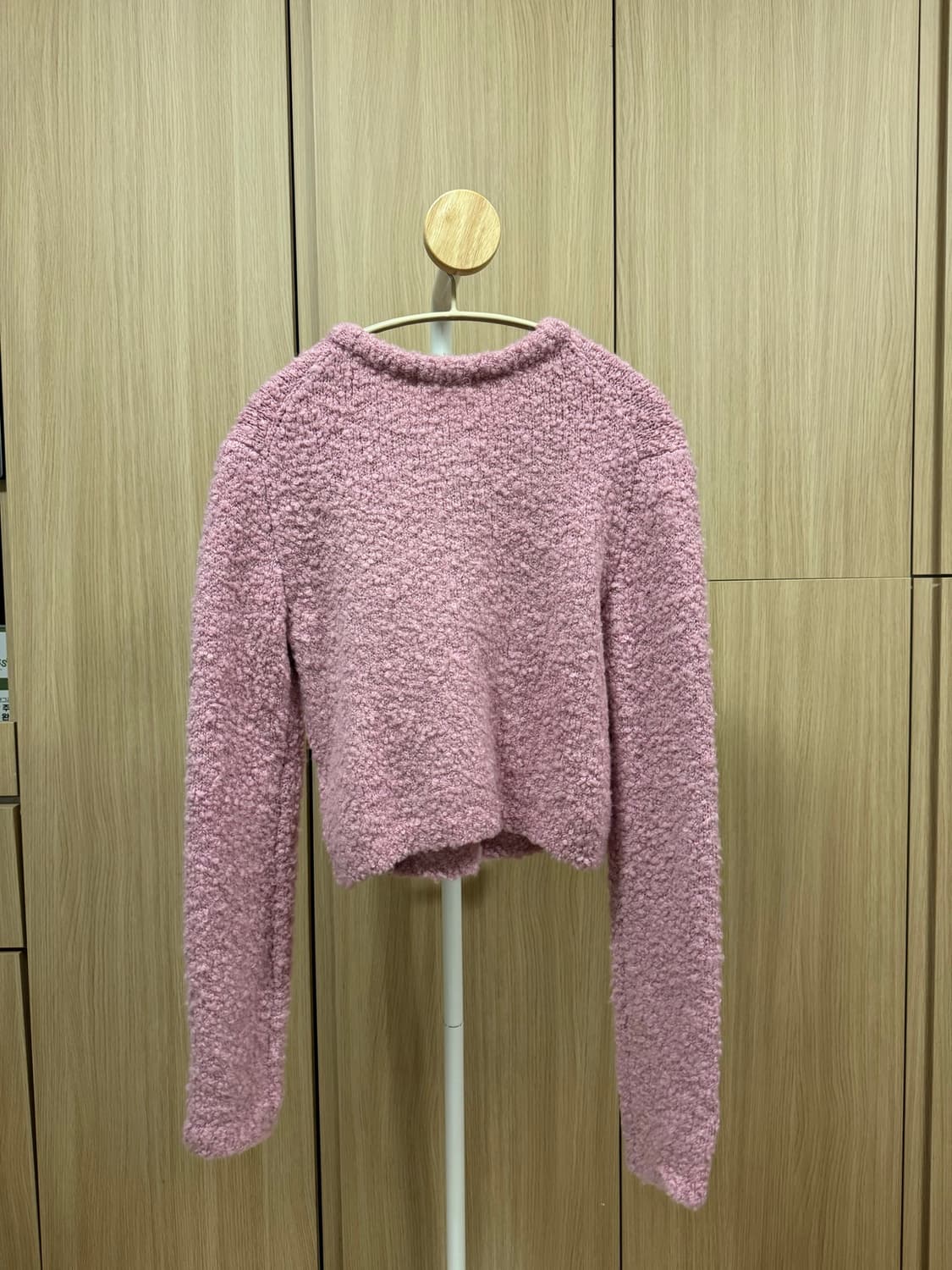 60s Lady Knit Crop Jacket Pink  상품이미지8