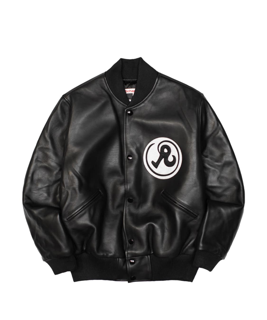 [새상품] 리차드슨 레더 바시티 자켓 상품이미지1