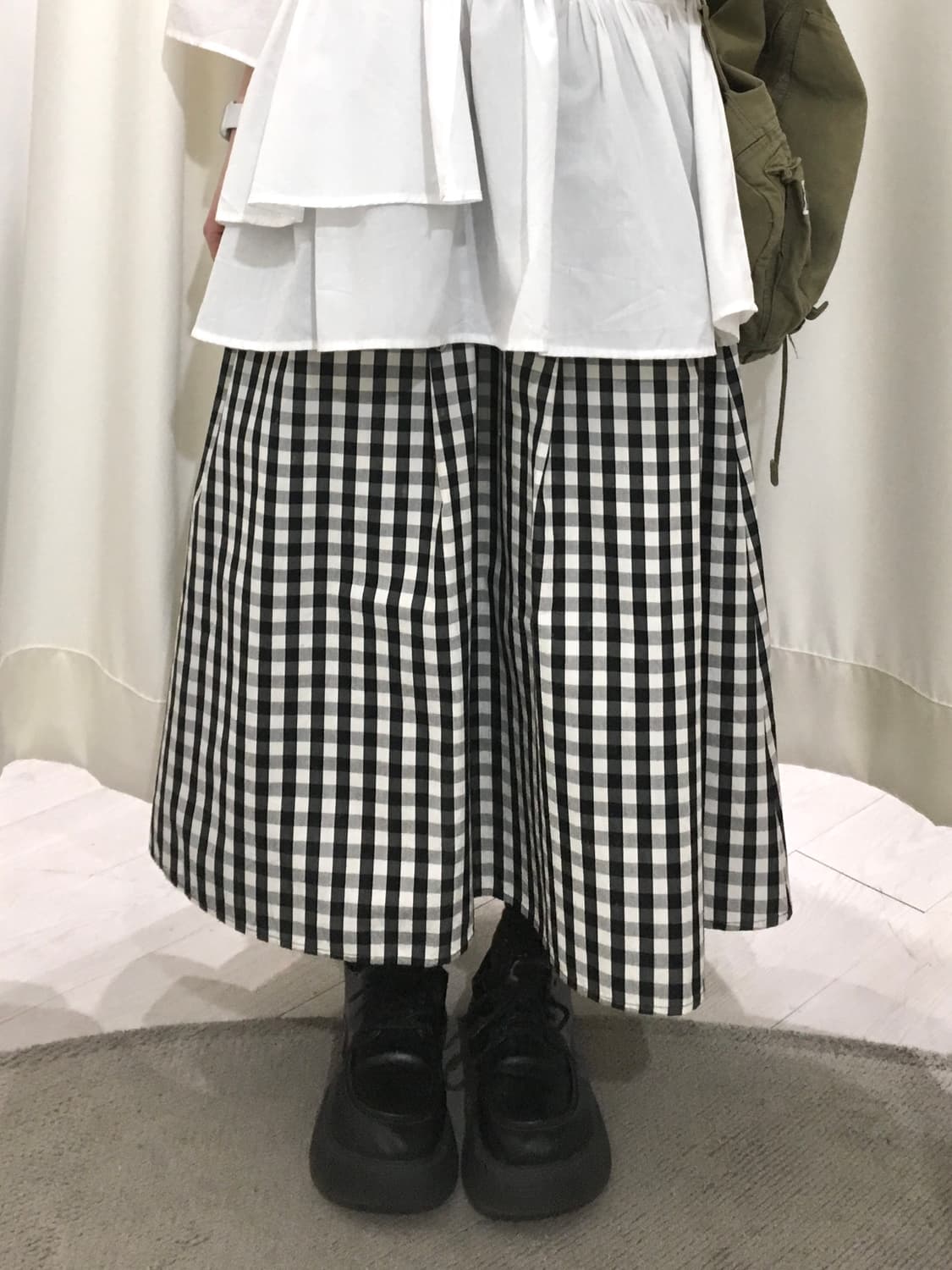 Gingham check skirt 상품이미지7