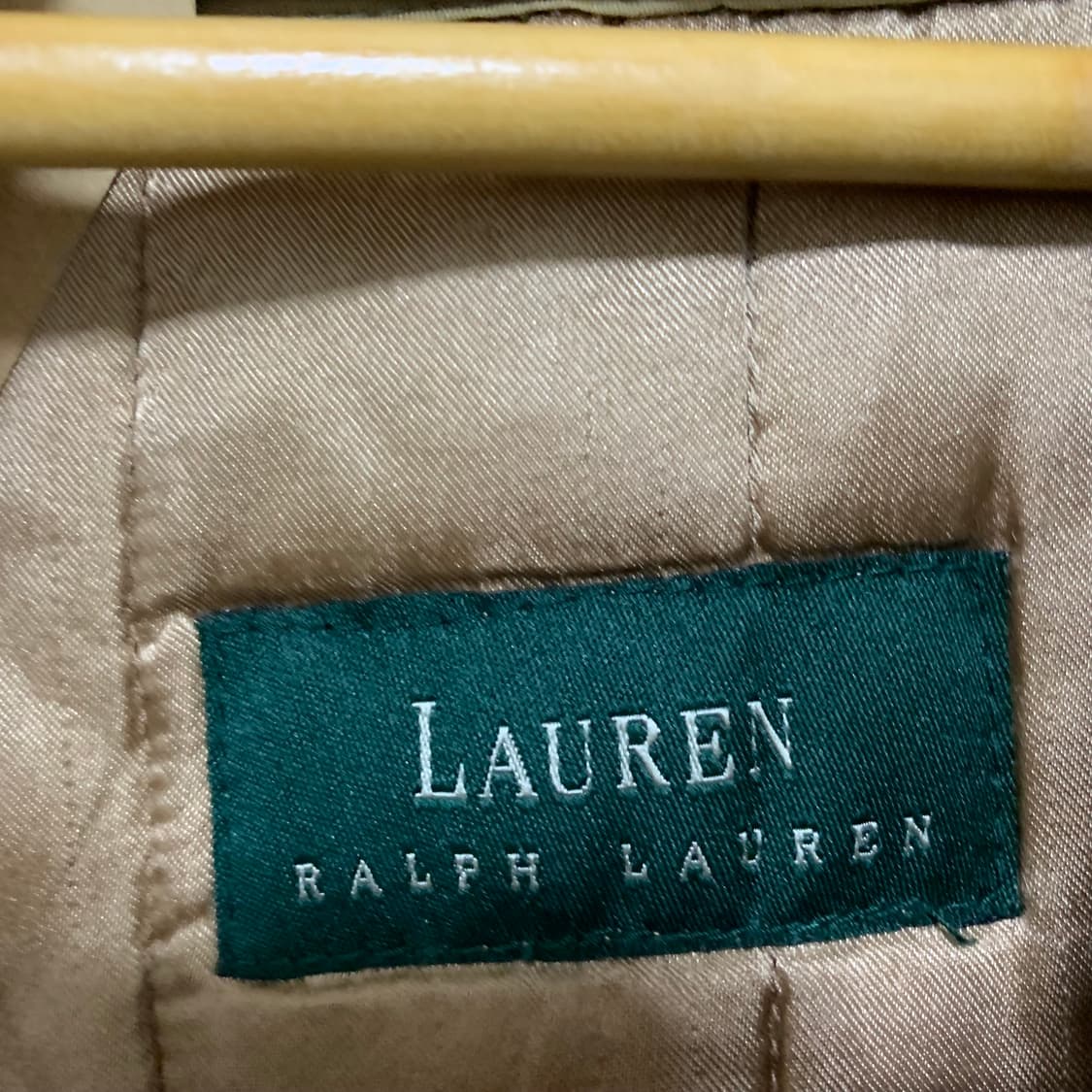 로렌랄프로렌 폴로 여성 빈티지 카키 트렌치 롱 코트 M 상품이미지8