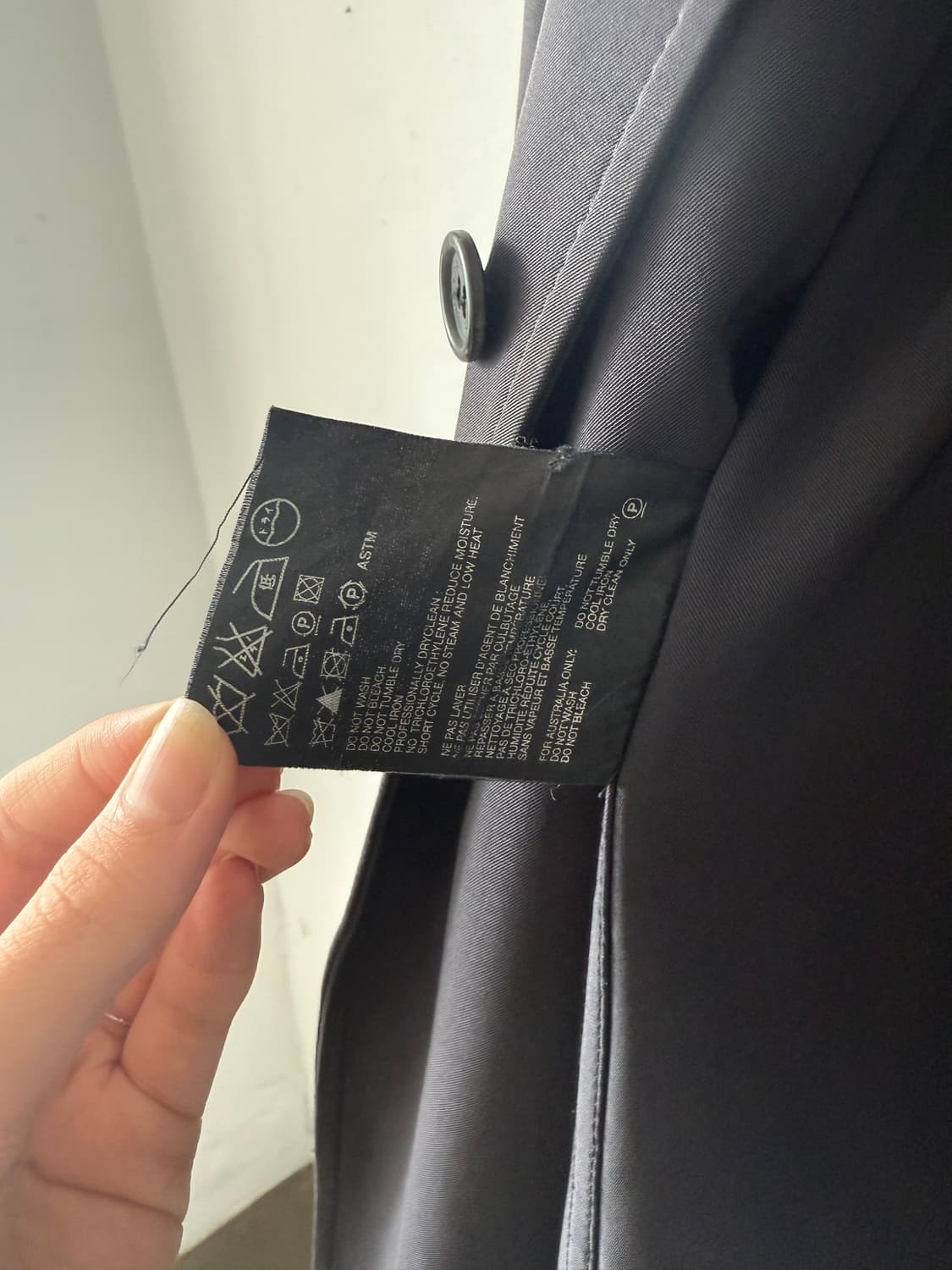 PRADA 블랙 코트 XL 상품이미지9