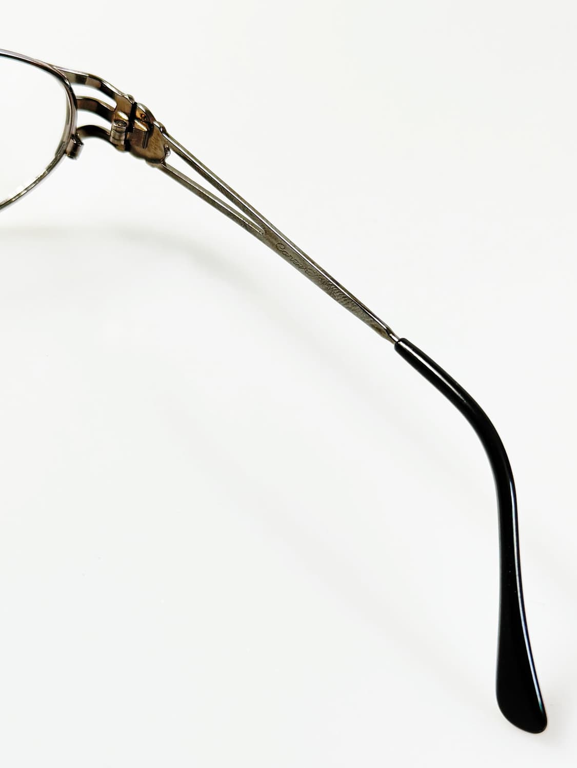 90s CAREER 건메탈 슬림 오벌 프레임 빈티지 안경 상품이미지6
