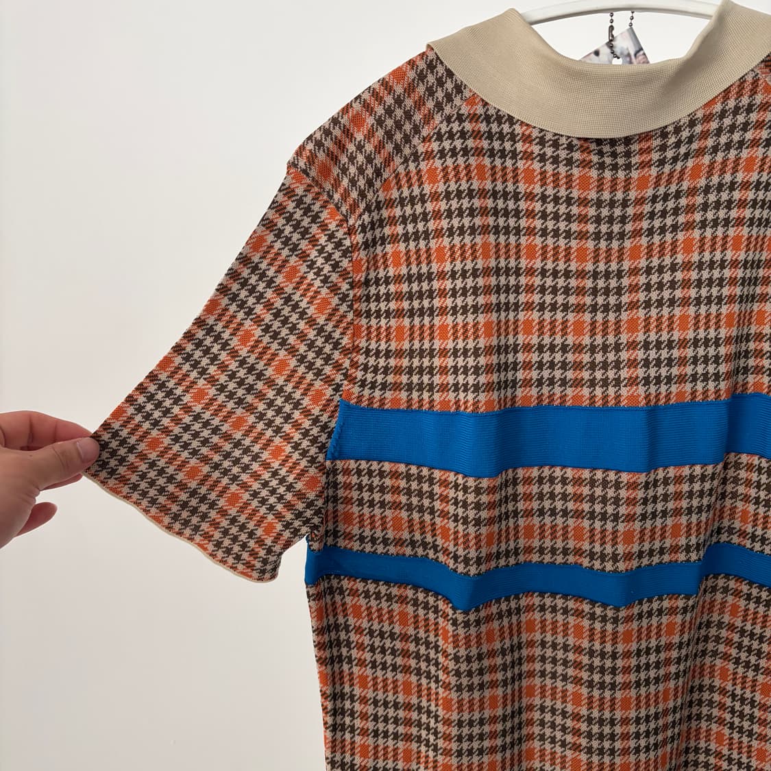 Hound Tooth Docking PK Half T 상품이미지6