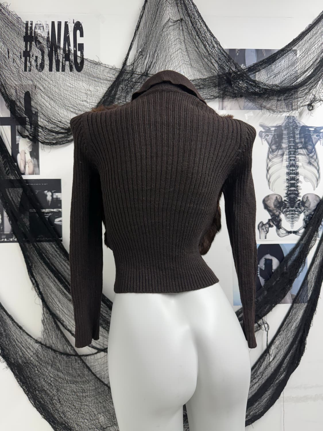 00s fur knit jacket 상품이미지3