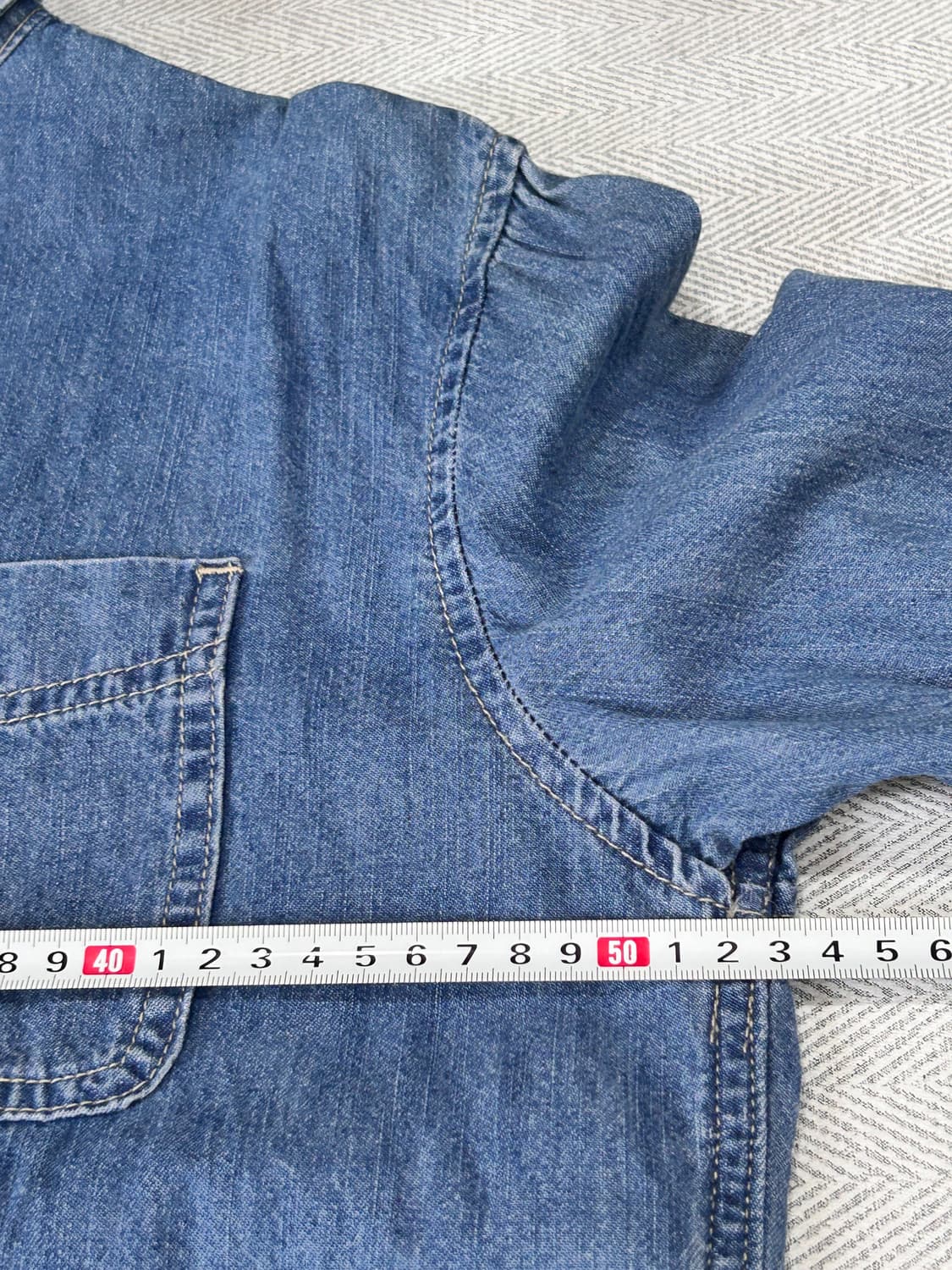 트루릴리젼 포켓 데님 셔츠 청남방 95 상품이미지10