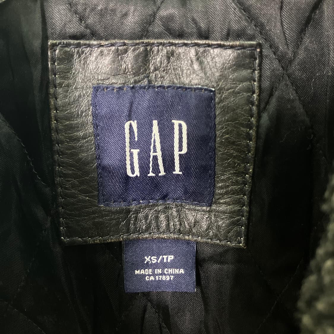 90's 올드 갭 소가죽 자켓 XS 상품이미지3