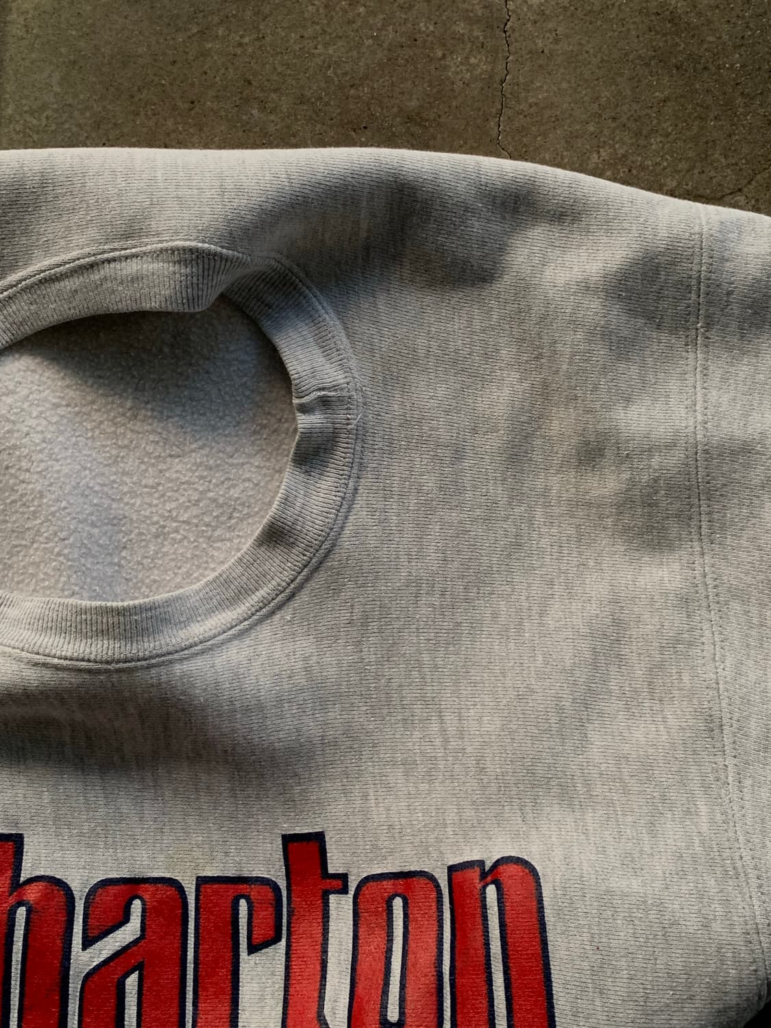 1980s 챔피온 리버스위브 스웻셔츠 Wharton 상품이미지3