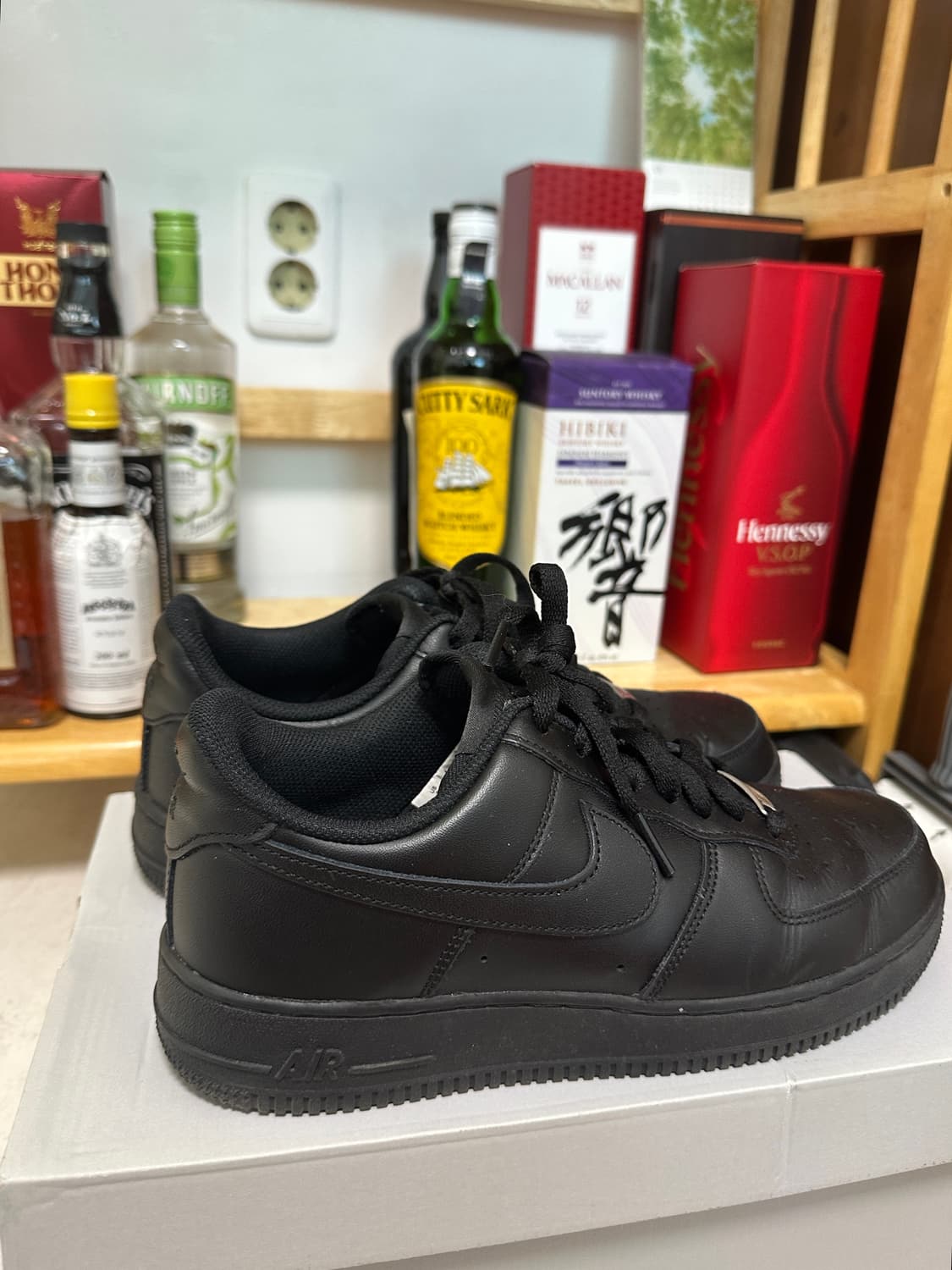 나이키 에어포스 로우 블랙 260 상품이미지1