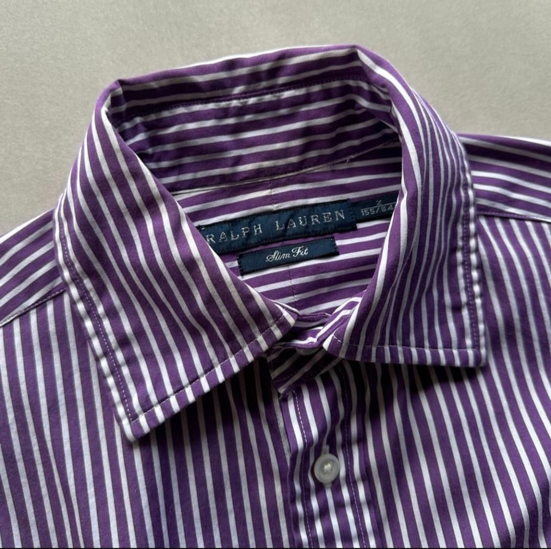 폴로 랄프로렌 스트라이프 셔츠 퍼플 상품이미지3
