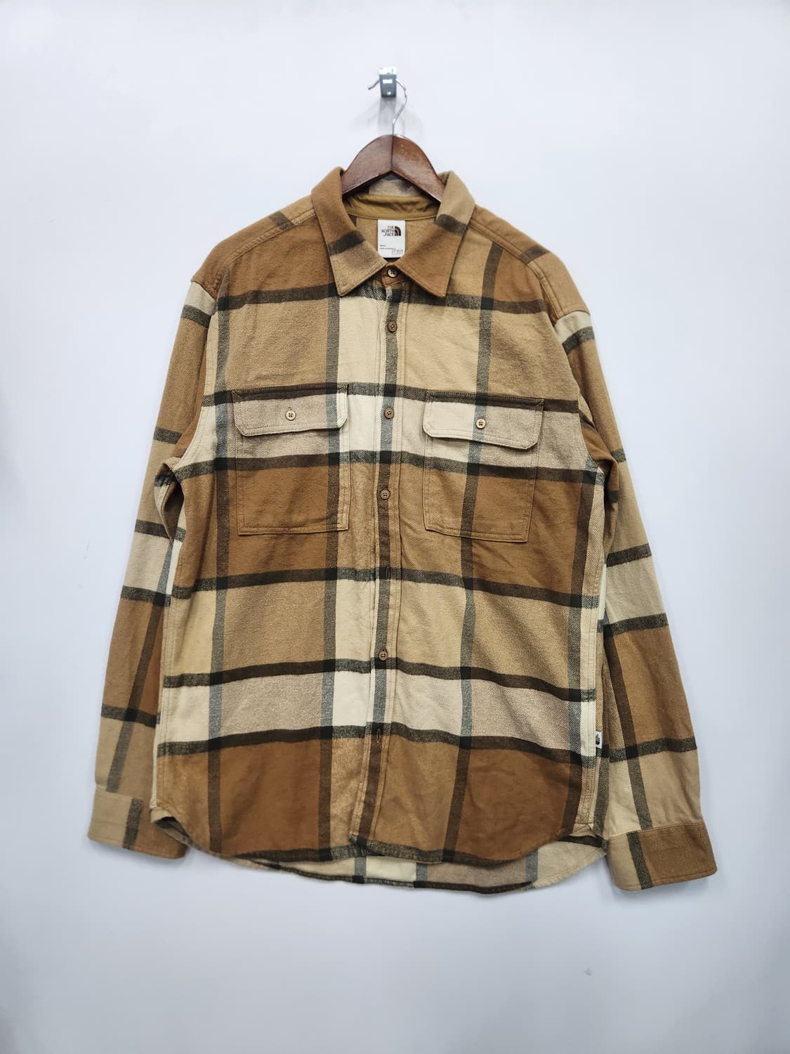 노스페이스 베이지 체크셔츠 상품이미지4