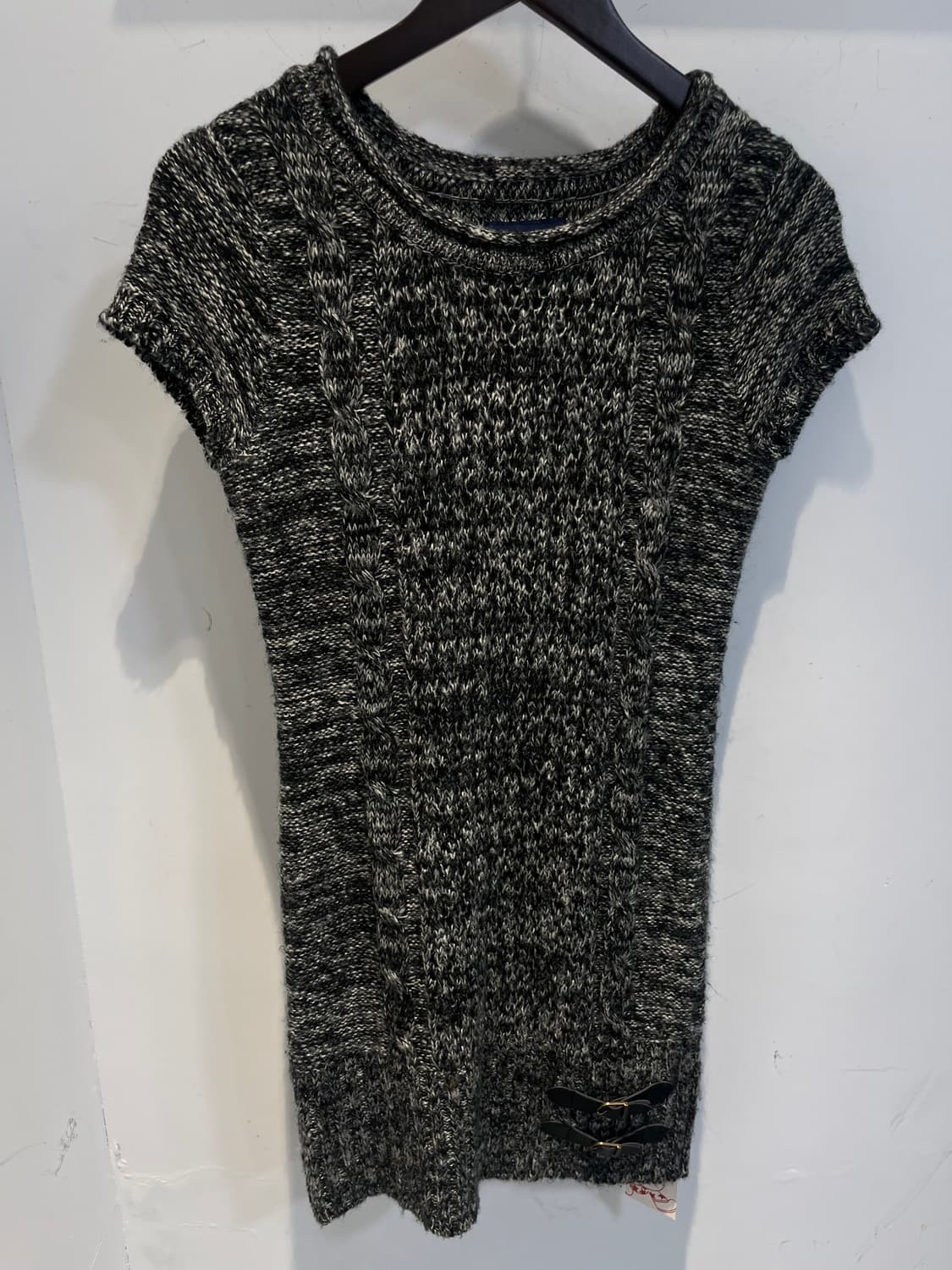 U.S. POLO ASSN. 벨트 디테일 반팔 니트 원피스 상품이미지3