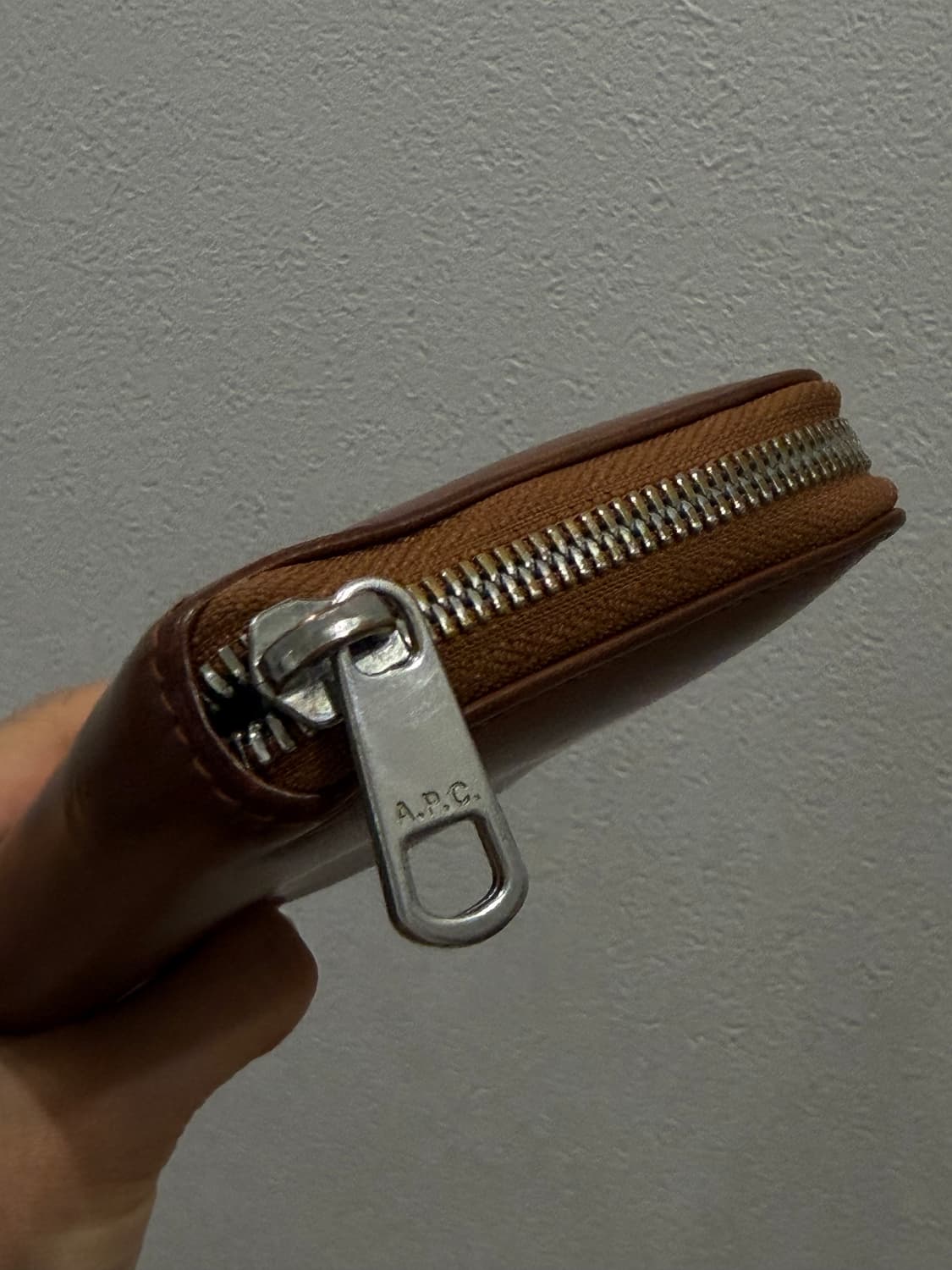 A.P.C. 아페쎄 반지갑 가죽 브라운 상품이미지5