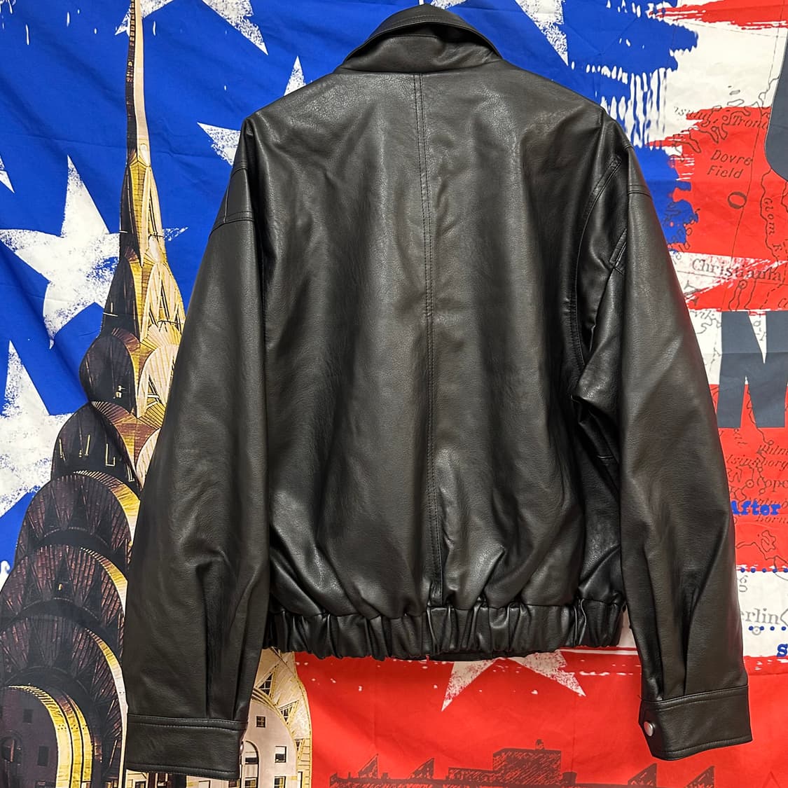 s급 빈티지 레더 가죽 투웨이 오버핏자켓 105 상품이미지4
