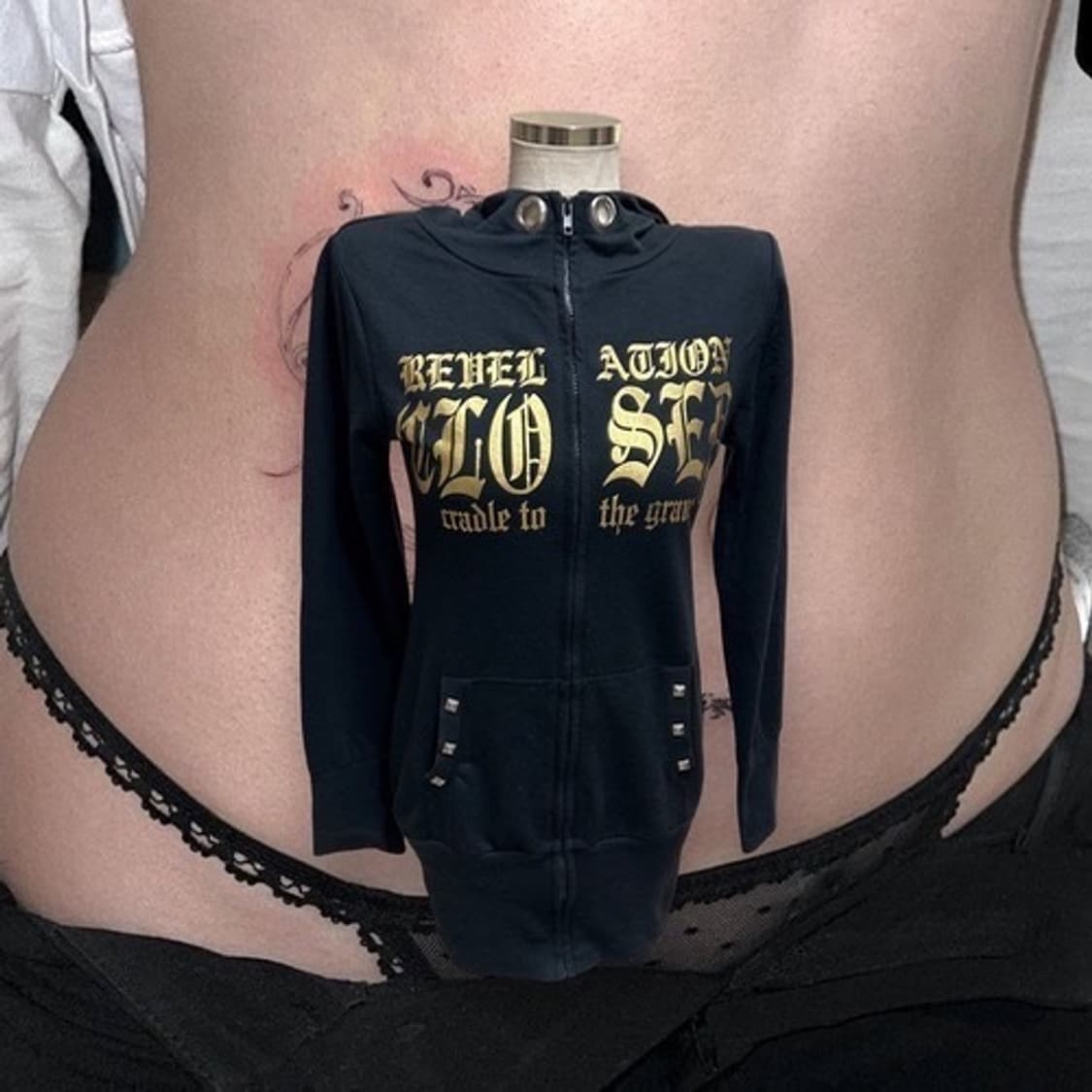 Blue strive y2k gal punk hood jp 상품이미지1