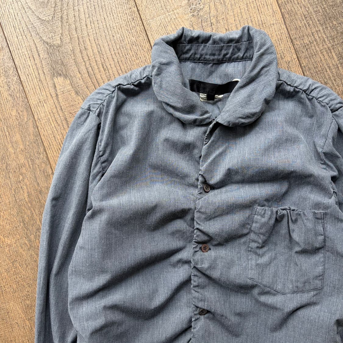 Whole Shirring Detail Blouse 상품이미지4