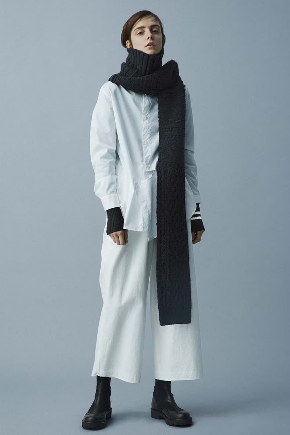 요지야마모토 x 카요나카무라 19aw 울 터틀넥 머플러 상품이미지3