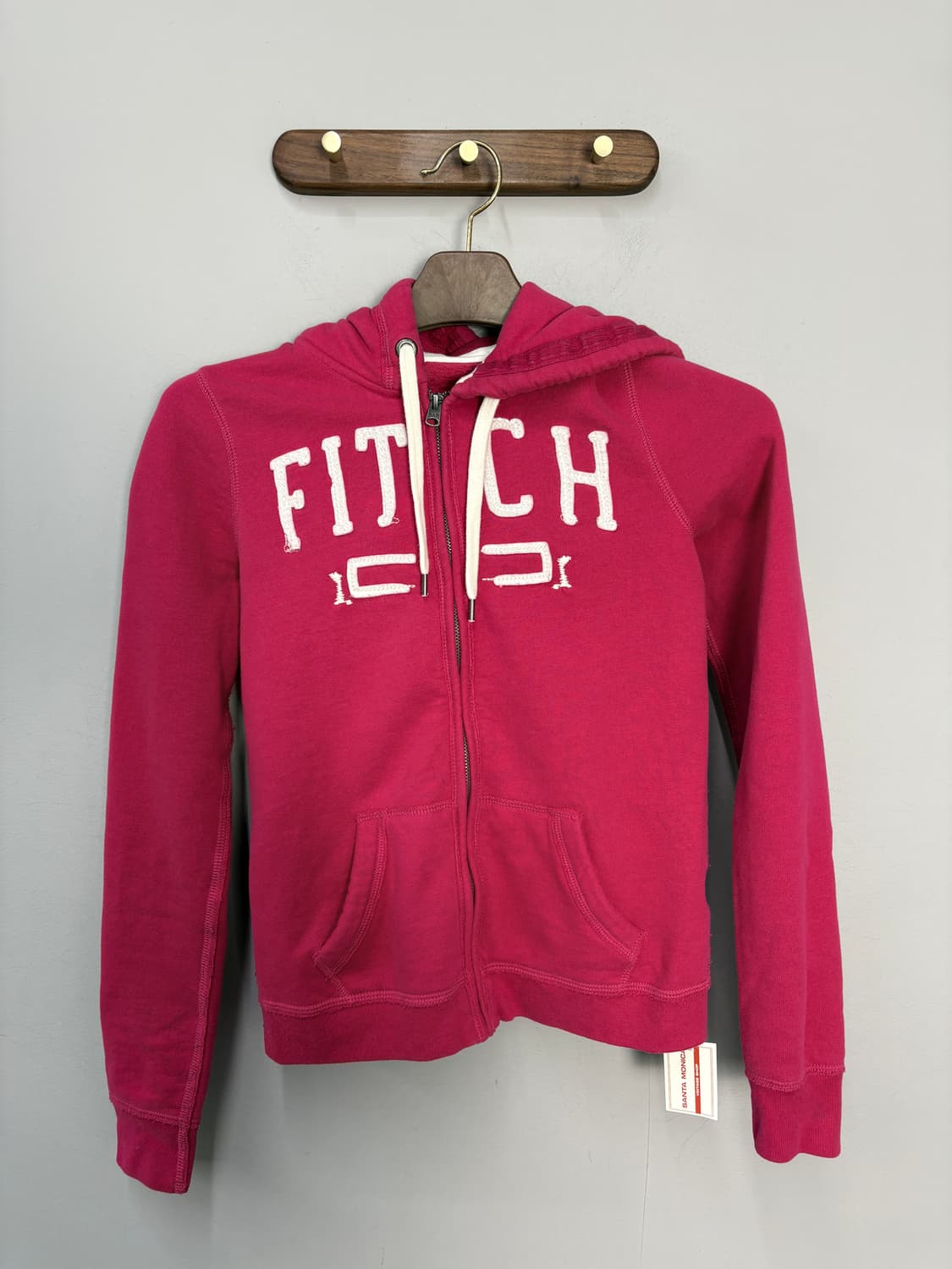 아베크롬비 스팽글로고 마젠타 핑크 후드집업 A3559 상품이미지2