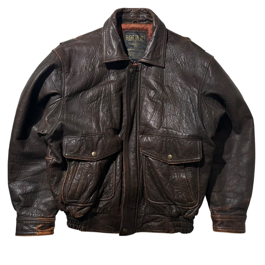 Stylwear Leather 램스킨 A-2 밀리터리 봄버 자켓 상품이미지1