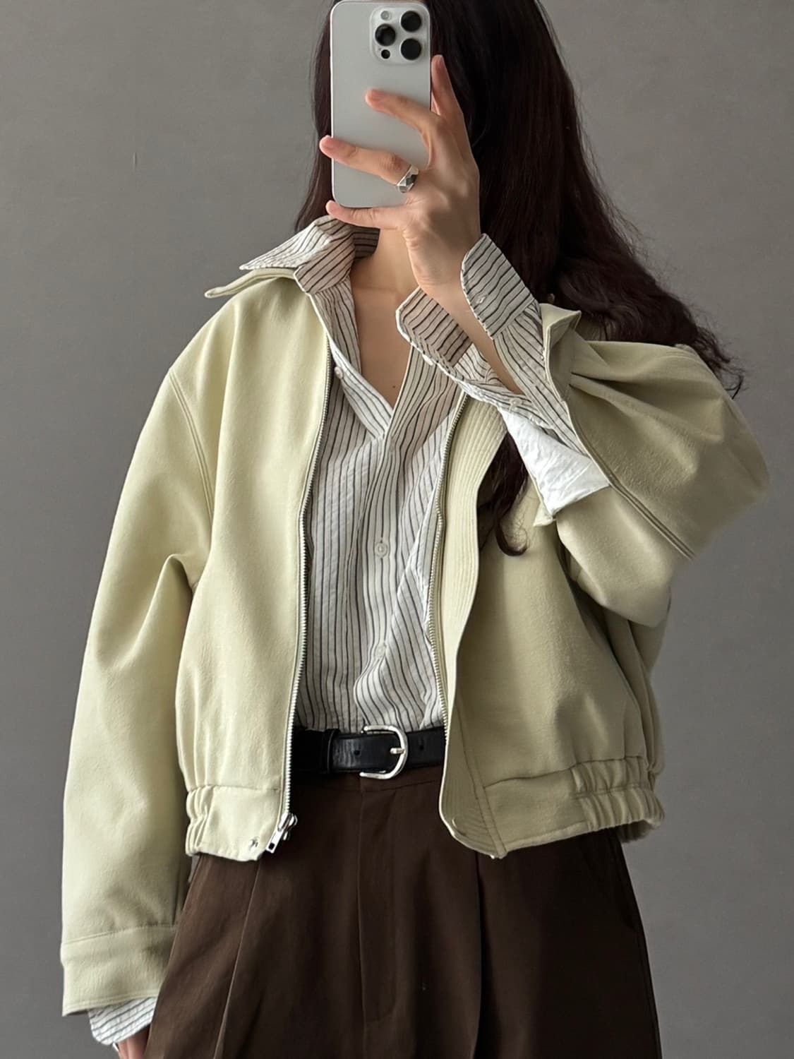 비애브 블루종(베이지) 상품이미지5