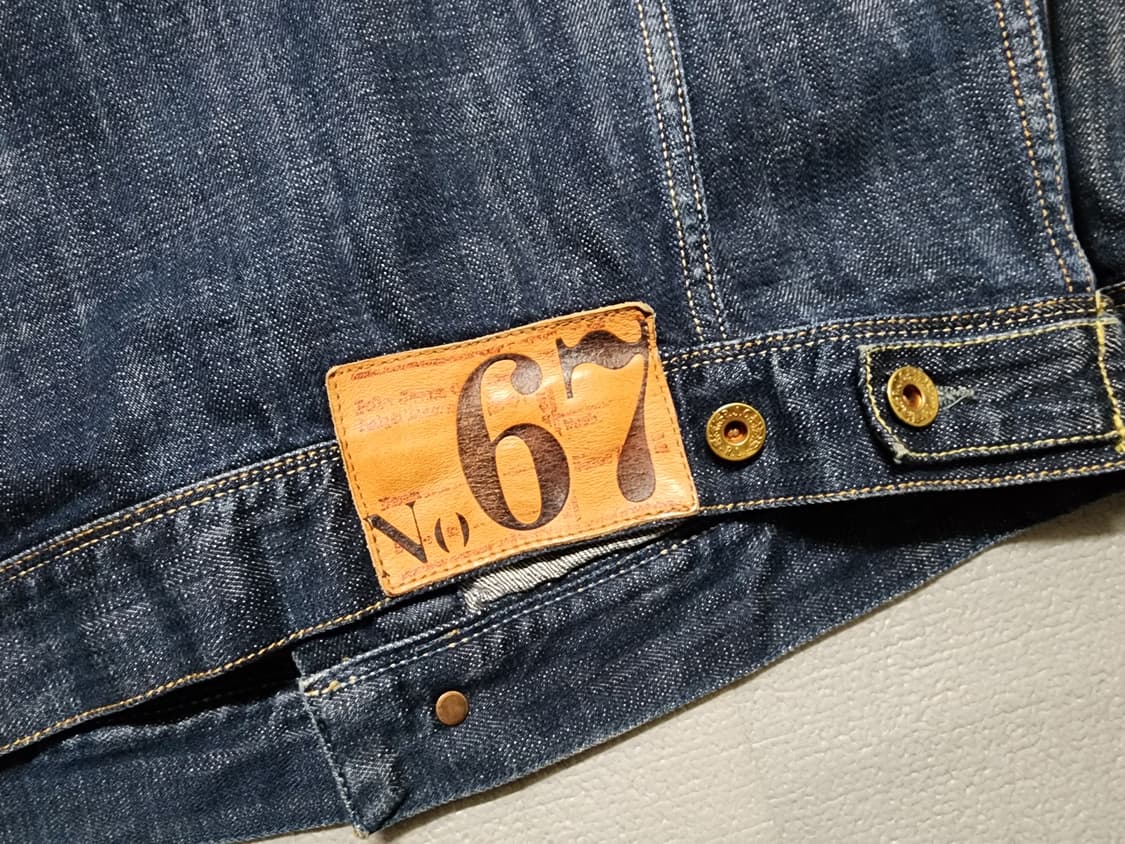 90's 빈티지 폴로진스 인디고 데님 트러커자켓 상품이미지5