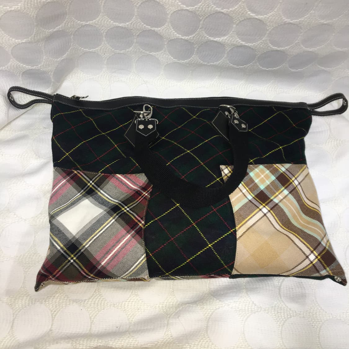 vivienne westwood 타탄 체크 가방 상품이미지1