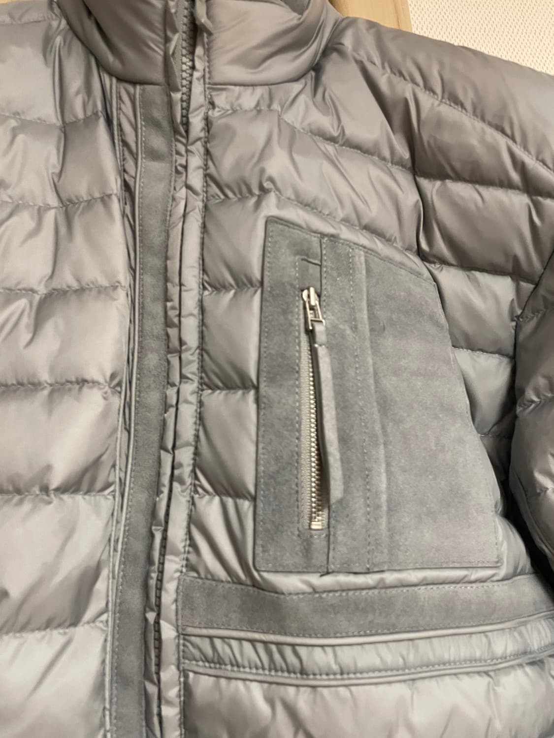 [L] Xlim 엑슬림 EP.8 02 그레이 다운 경량 패딩 자켓 상품이미지3