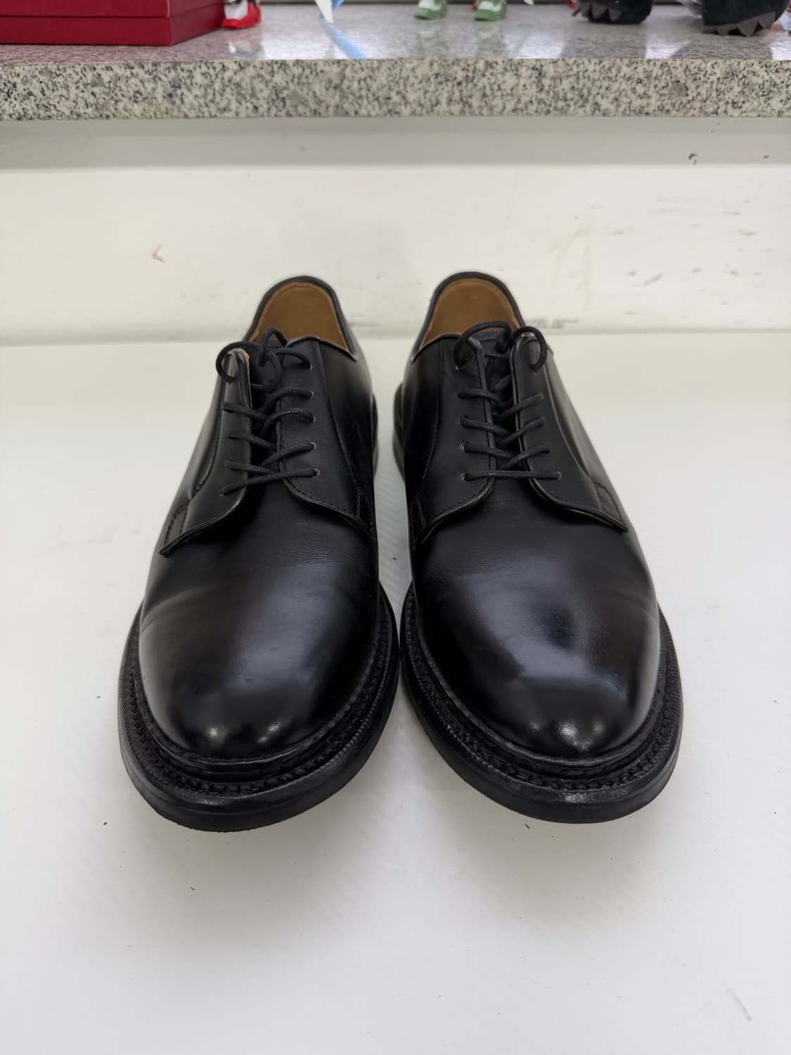 정품) 조셉트 블랙 더비 슈즈 레이스업 남성 구두 260 상품이미지1