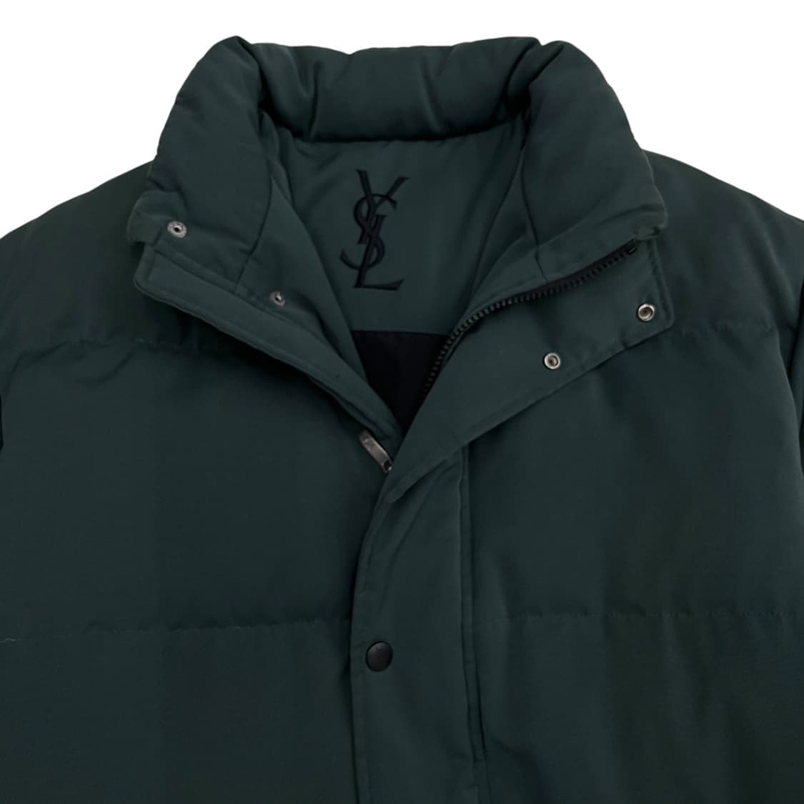 입생로랑 포켓 미니로고 딥그린 패딩 자켓 100 상품이미지5